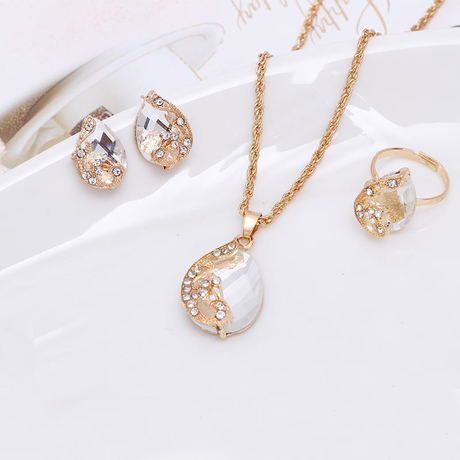 Women Fashion Jewelry 3 In 1 Earrings Jewellery Set