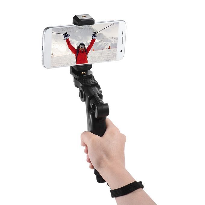 Mini Phone Tripod Stand Handheld Grip Stabilizer With Adjustable Smartphone Clip Holder Bracket For IPhone 7 Plus/7/6/6 Plus/6s For Samsung Galaxy S7/S6