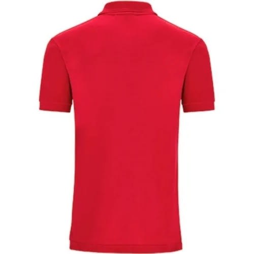 Short Sleeves Polo Shirts - Yellow, Navy And Red - 3pcs