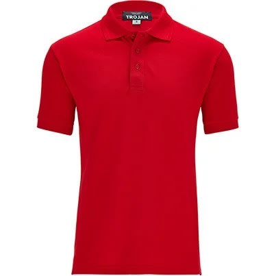 Short Sleeves Polo Shirts - Yellow, Navy And Red - 3pcs