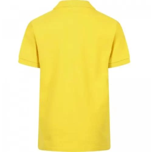Short Sleeves Polo Shirts - Yellow, Navy And Red - 3pcs