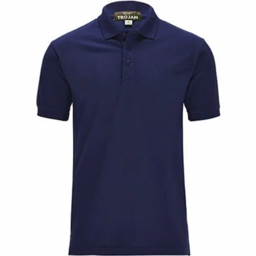 Short Sleeves Polo Shirts - Yellow, Navy And Red - 3pcs