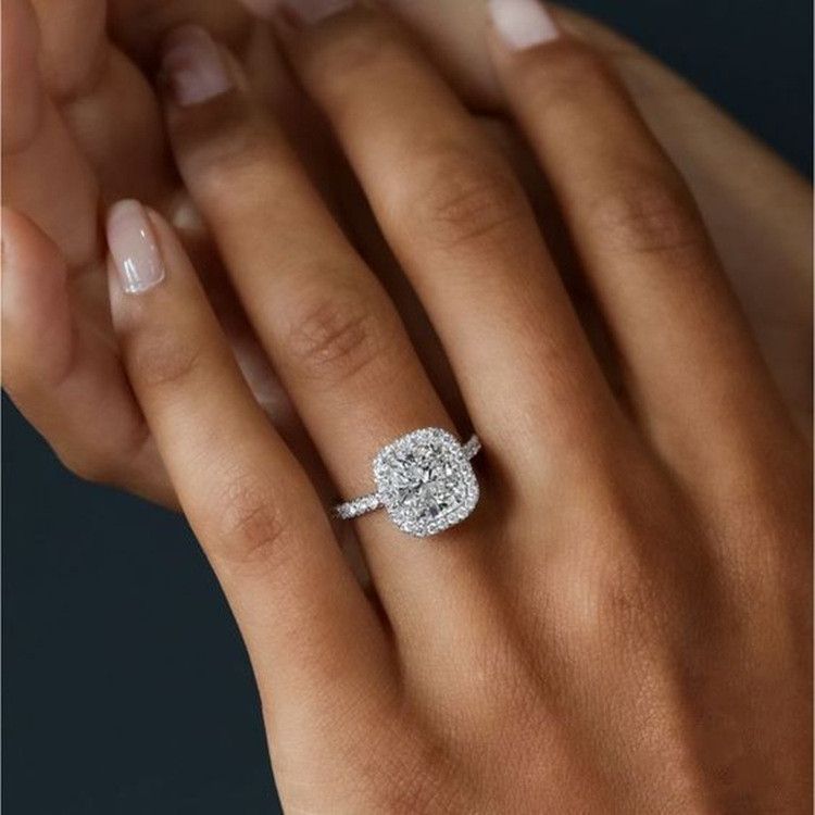 Zircon Women Bridal Diamond Wedding Ring