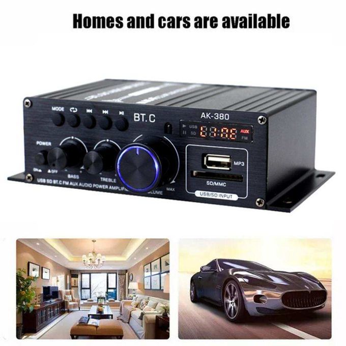 AK380 400W + 400W Audio Power Amplifier Speaker Amp For Car AK380 800W