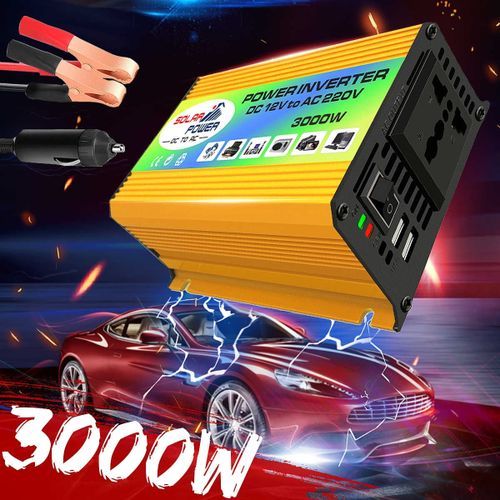 DC 12V To AC 220V Car Power Inverter 3000W Rated Power 300W