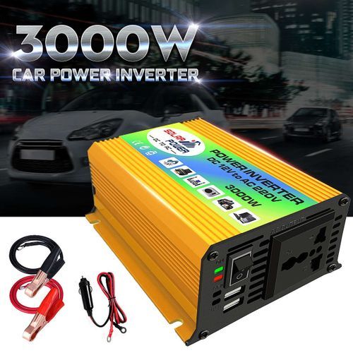 DC 12V To AC 220V Car Power Inverter 3000W Rated Power 300W