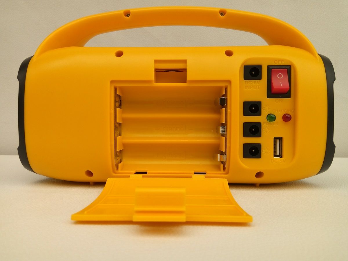 Salpha Powerflo 10000mAh 10Watts Solar Lighting System Kit FM Radio Bluetooth- Yellow