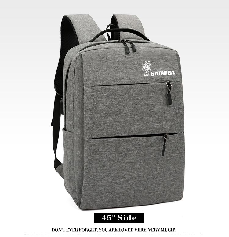 3 IN 1 Bag Set Pencil/Crossbody/Laptop Backpack Grey