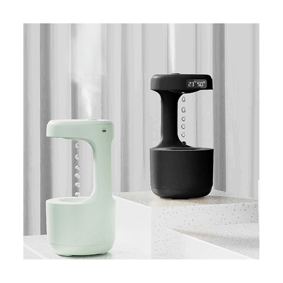 800Ml Air Humidifier LED Display Cool Maker 4H Power-Off