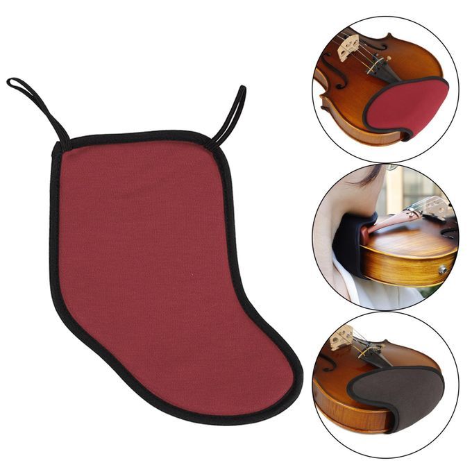 4/4 3/4 Violin Shoulder Rest Violin Parts Collapsible Soft For Red
