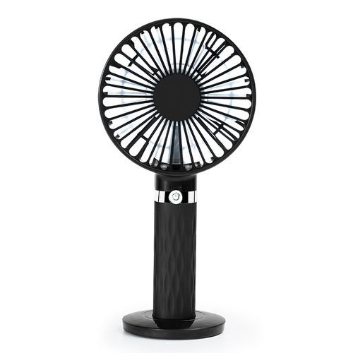 S8 Portable Mute Handheld Desktop Electric Fan(Black)