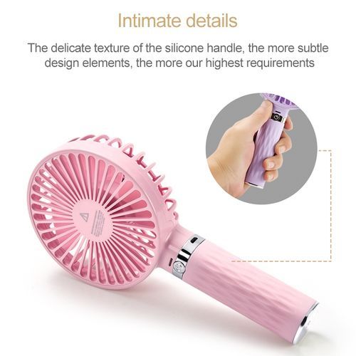 S8 Portable Mute Handheld Desktop Electric Fan(Black)