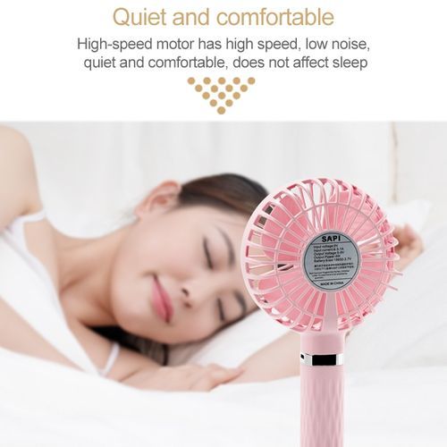 S8 Portable Mute Handheld Desktop Electric Fan(Black)