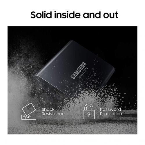 Portable T5 1 TB External SSD Hard Drive USB-C™ USB 3.2 (Gen 2) - Jet Black
