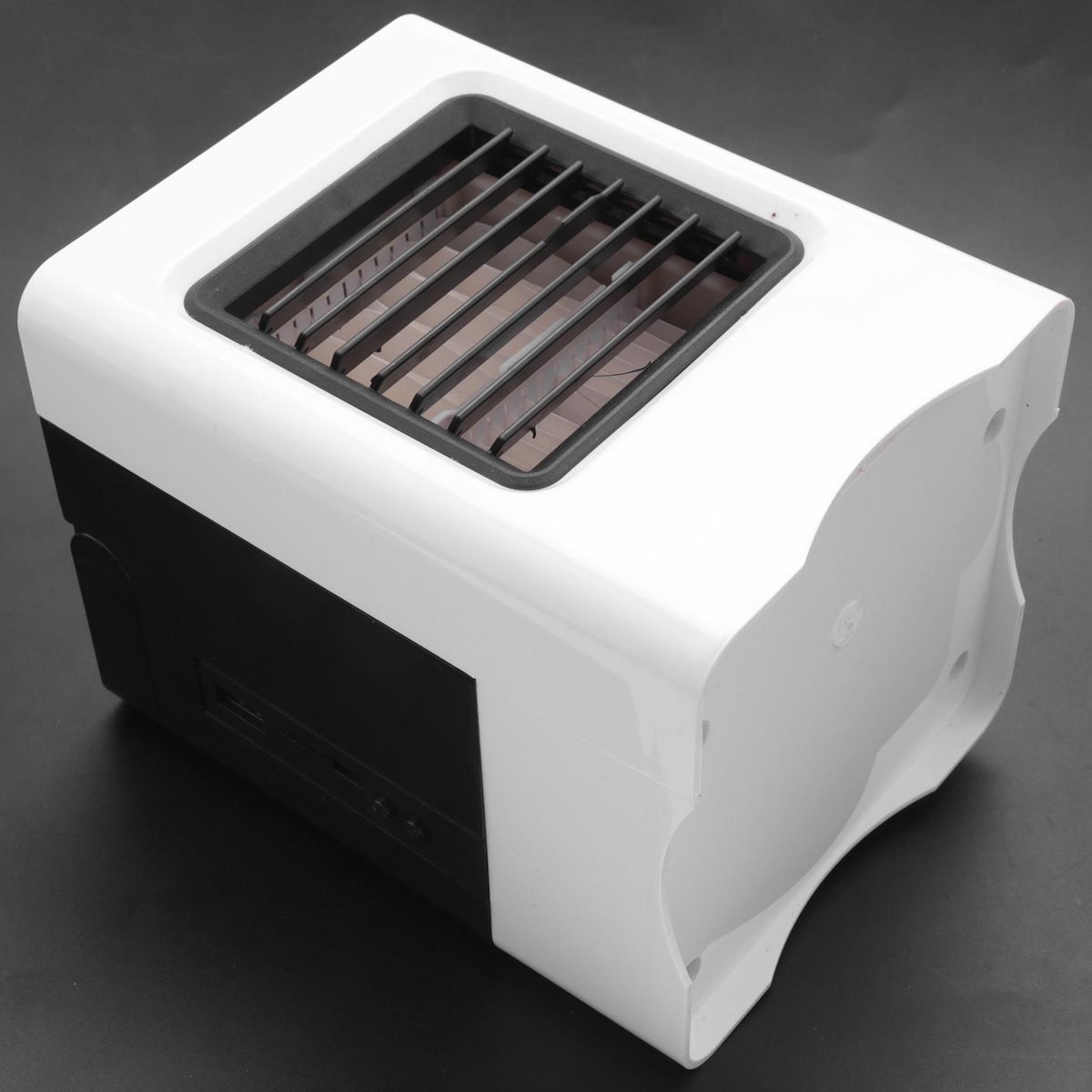 Air Conditioner Fan, 4 In 1 Small Personal Usb Air Cooler Mini Air Purifier Humidifier With Led Lights, Air Cooler Desk Fan Cooling With Portable Handle For Home Room Office