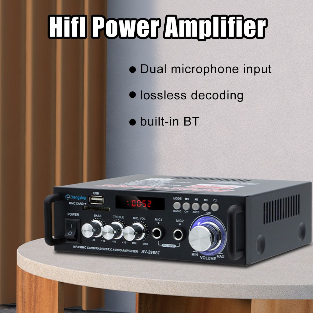 220V/12V 600W Bluetooth HiFi Audio Stereo Power Amplifier