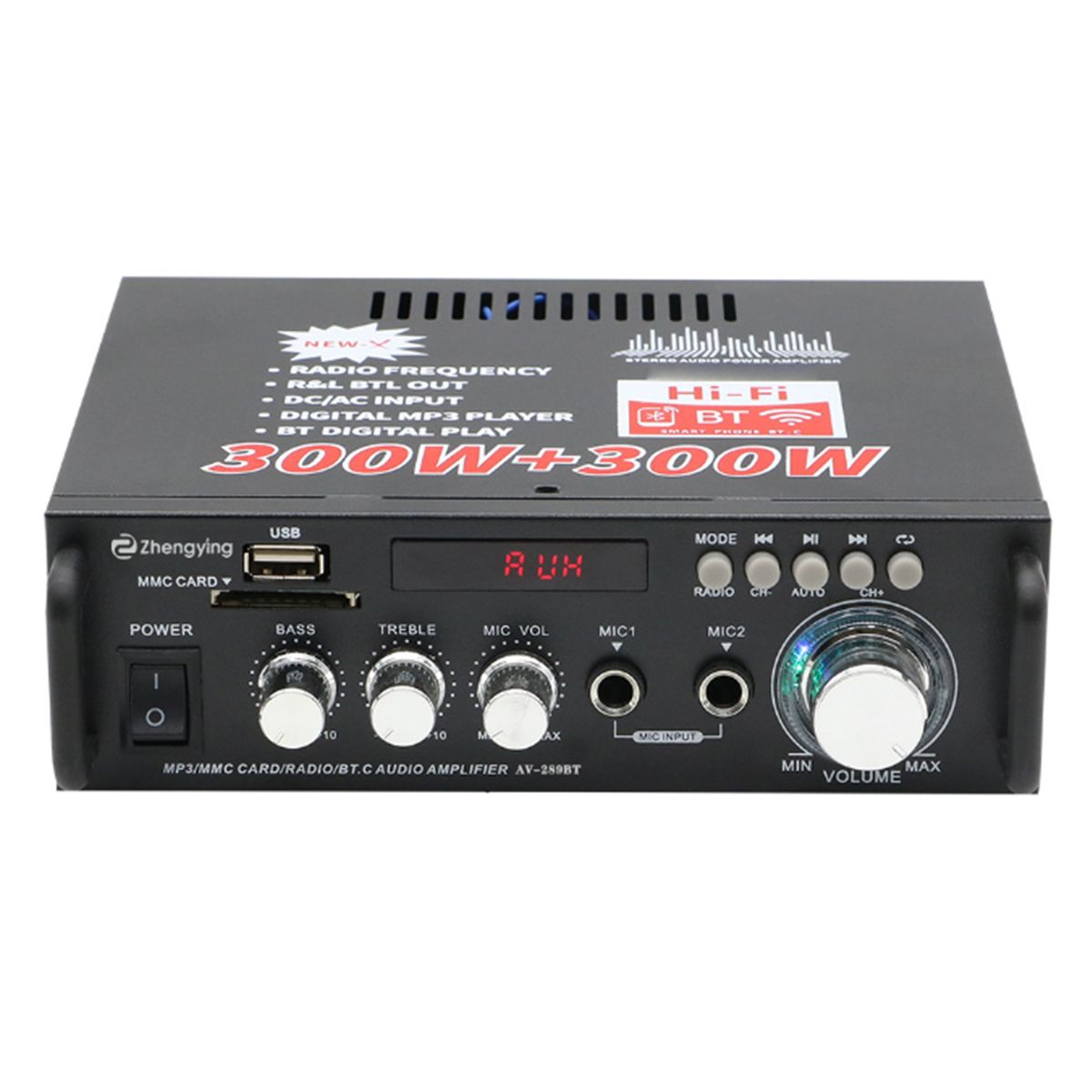 220V/12V 600W Bluetooth HiFi Audio Stereo Power Amplifier