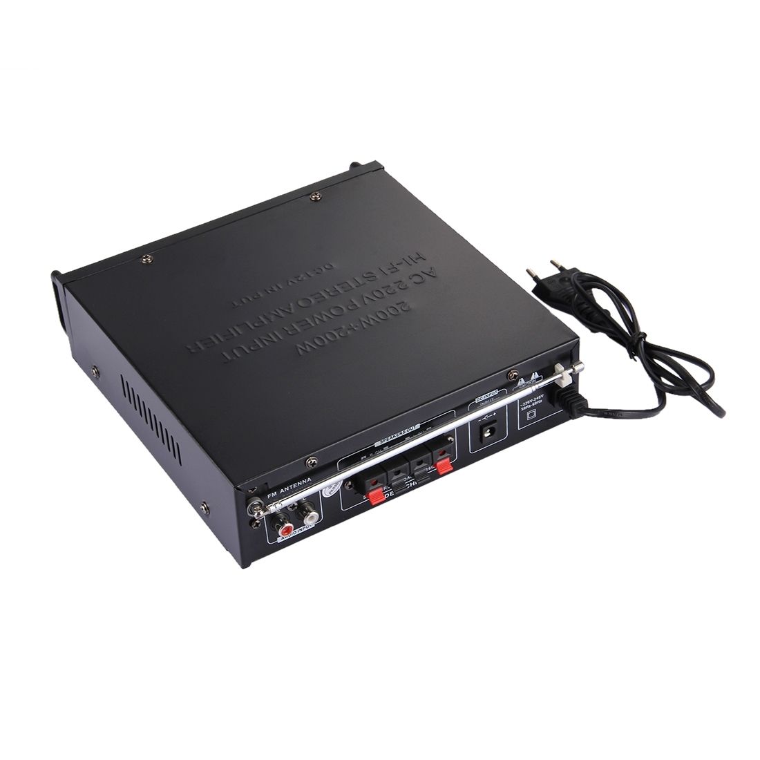 AK-901 Stereo Audio Karaoke Power Amplifier With Remote Control, Support SD Card / USB Flash Disk(Black)