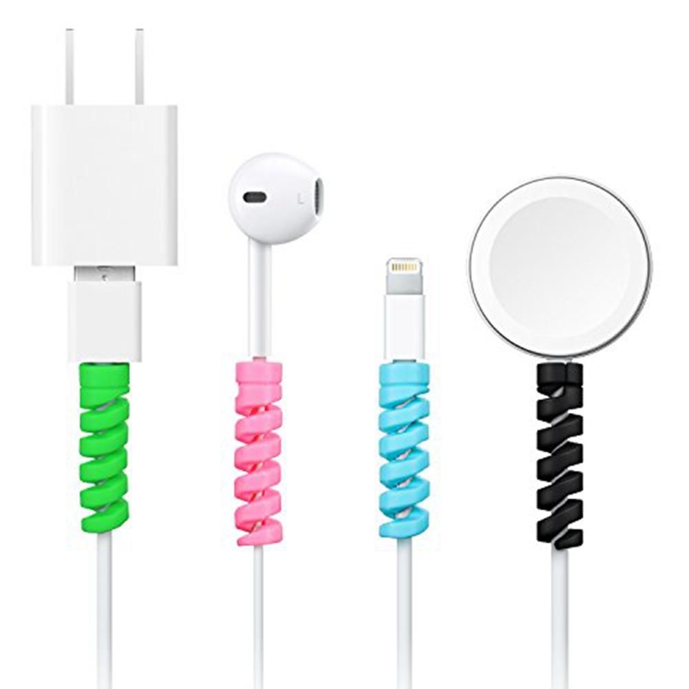 Charger Cable Saver Silicone Flexible Cable Wire Protector Mouse Cable Protector Suit for All Cellphone Data Lines