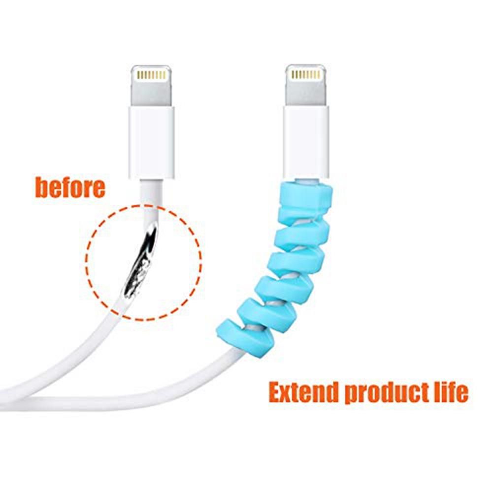 Charger Cable Saver Silicone Flexible Cable Wire Protector Mouse Cable Protector Suit for All Cellphone Data Lines