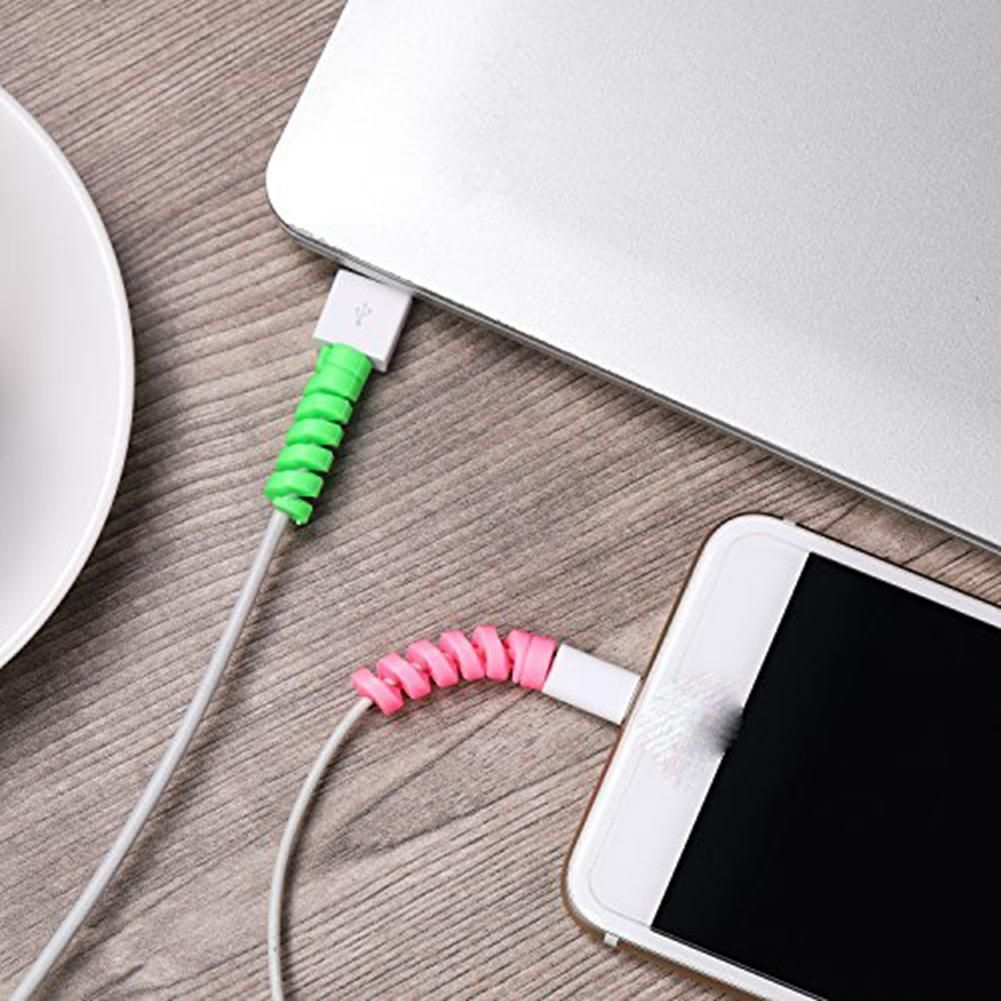 Charger Cable Saver Silicone Flexible Cable Wire Protector Mouse Cable Protector Suit for All Cellphone Data Lines