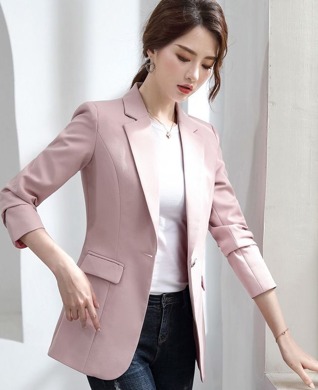 Office Lady Suit Slim Coat Business Office Work Suits Blazer