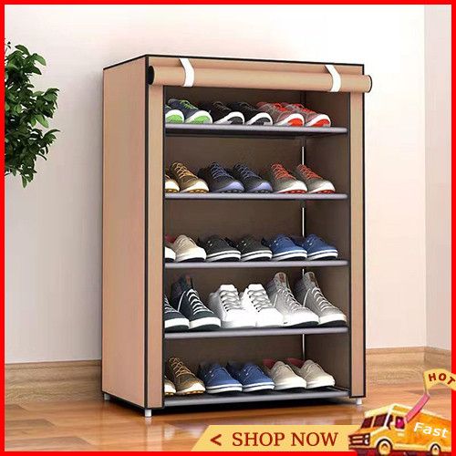 Single Row Multi-Tiers Simple Shoe Rack