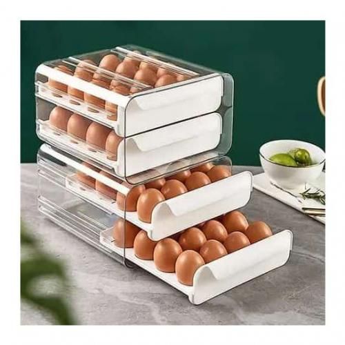 Double Layer Plastic Egg Rack - 40Pcs