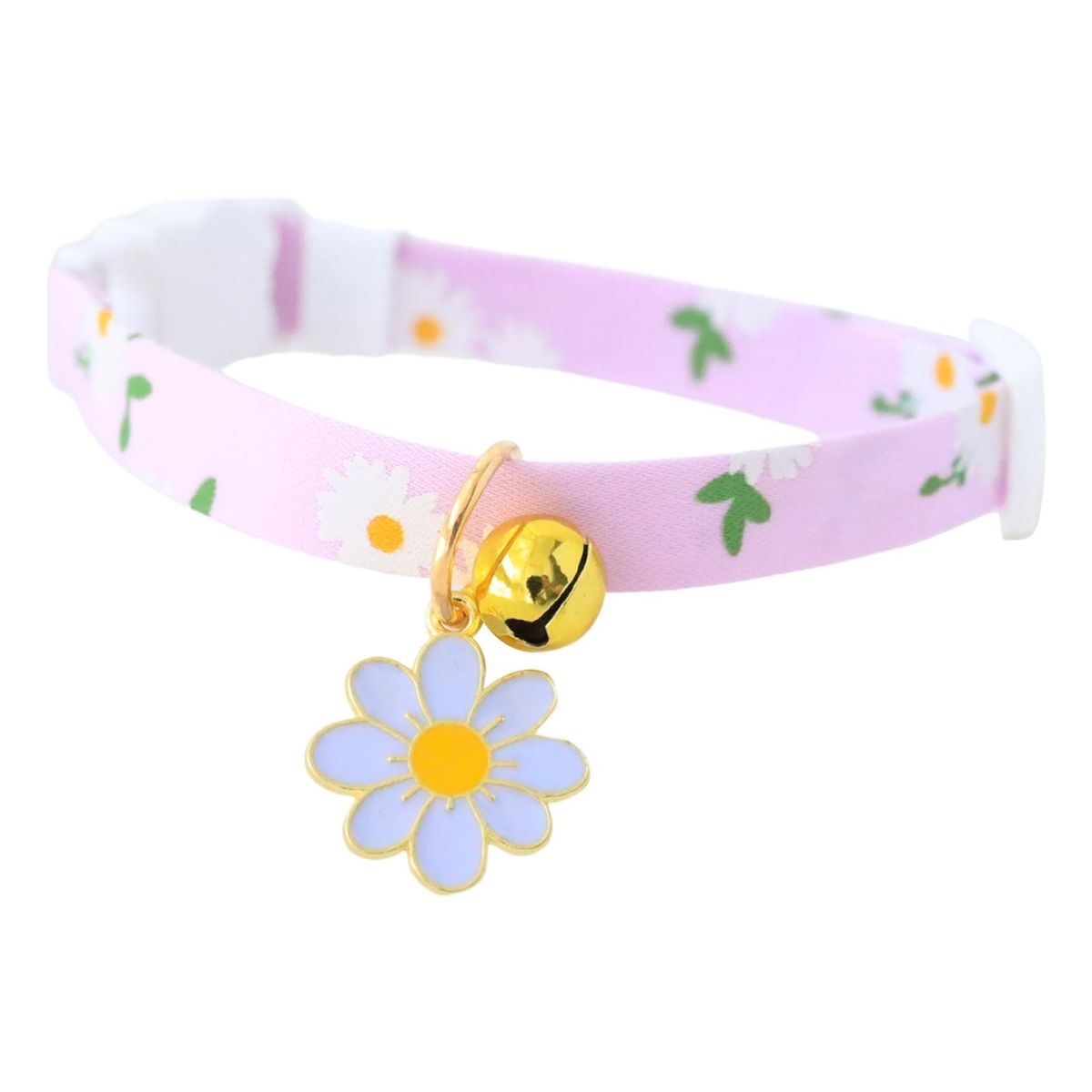 Pet Bell Collar Exquisite Sunflower Pet Cat Collar Purple