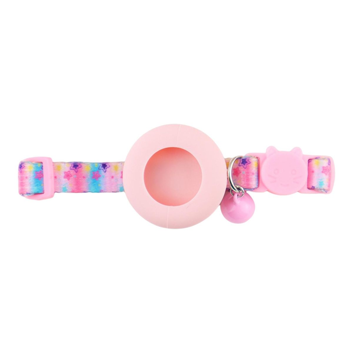 Pet Necklace Pet Tracker Collar Protective Case Pink