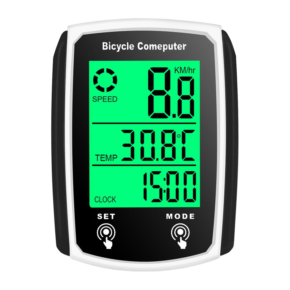 Wired Bike Computer 19 Functions Touch Bike Speedometer Odometer Waterproof Bicycle   Computer with Backlight