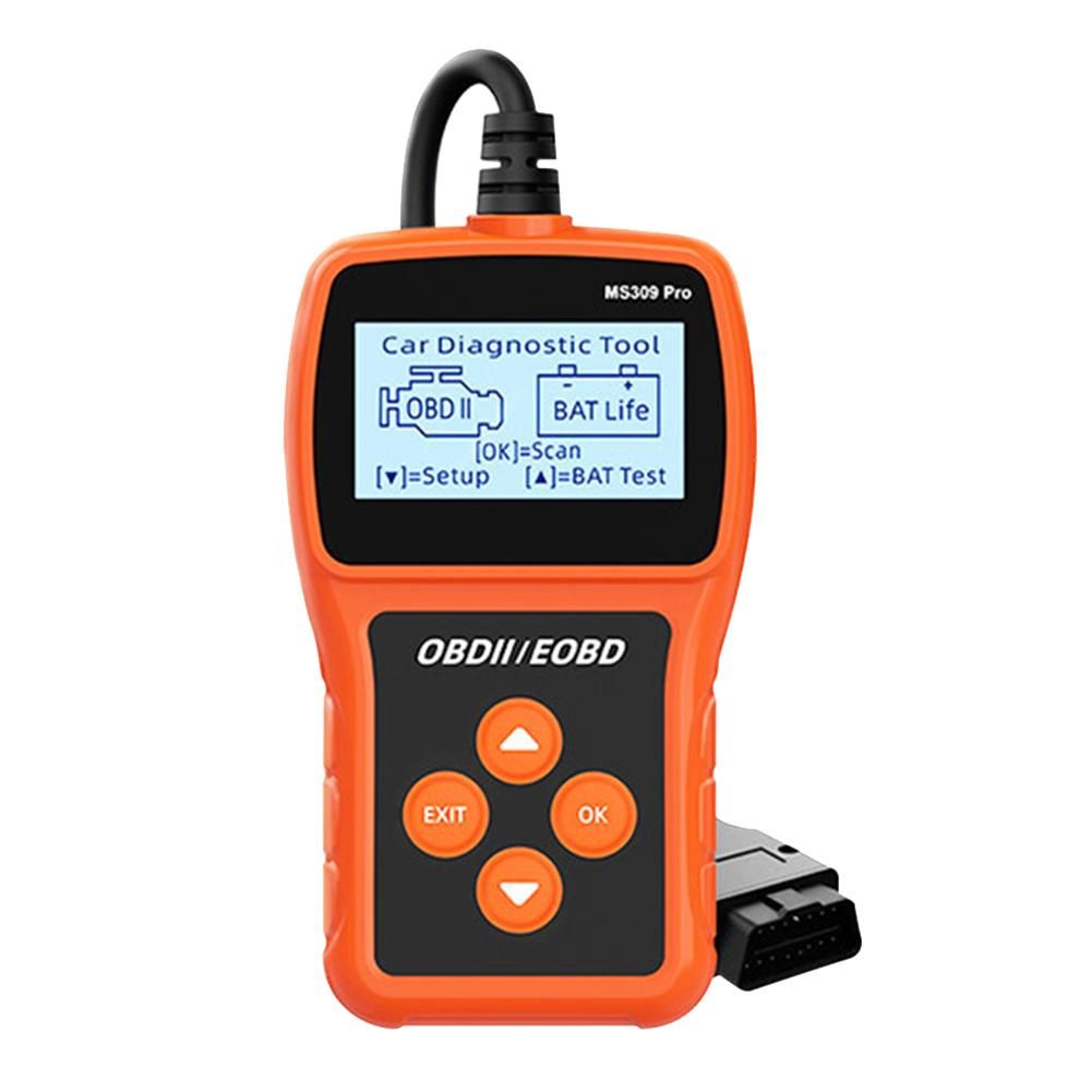 MS309PRO OBD2 Scanner Diagnostic Car Fault Code Reader Engine Tester Analyzer with 24 Inch LCD Display