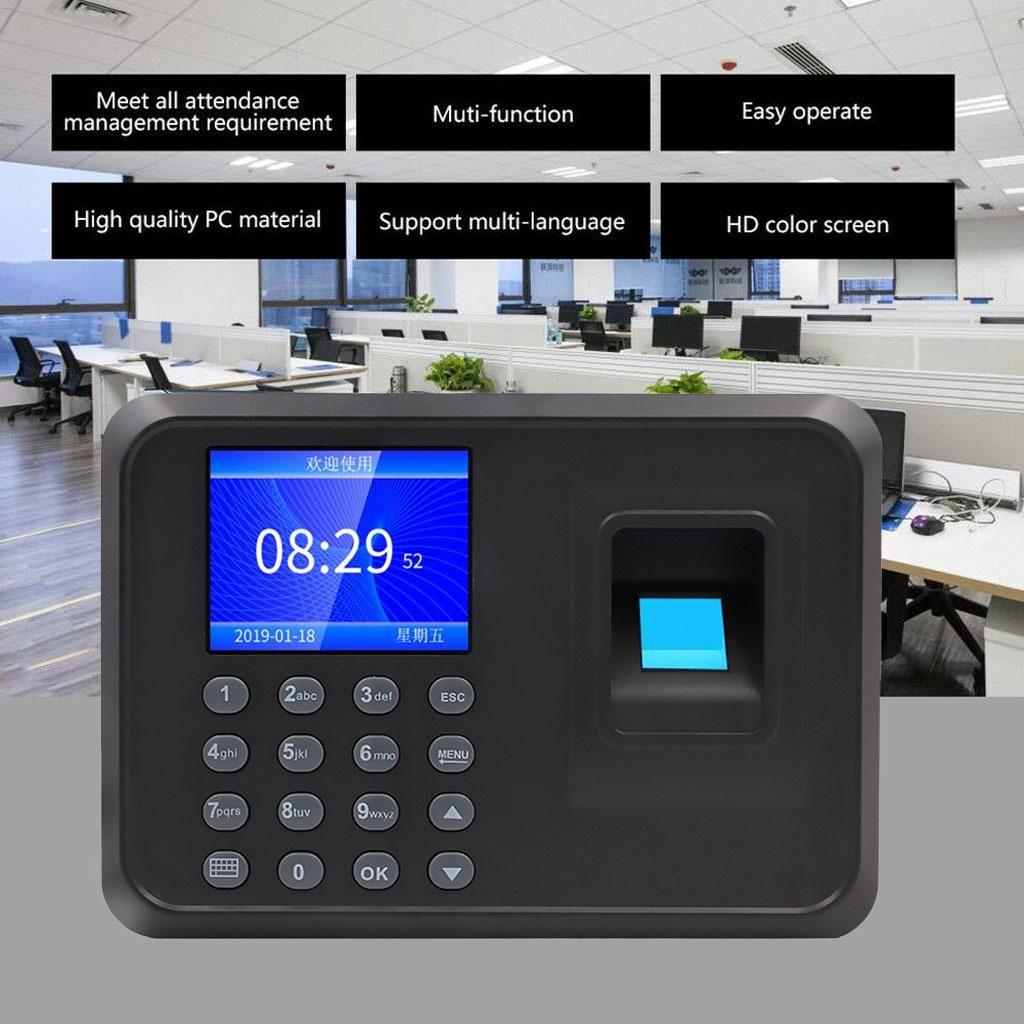 Biometric Fingerprint  Attendance Machine Employee Time Clock Tools