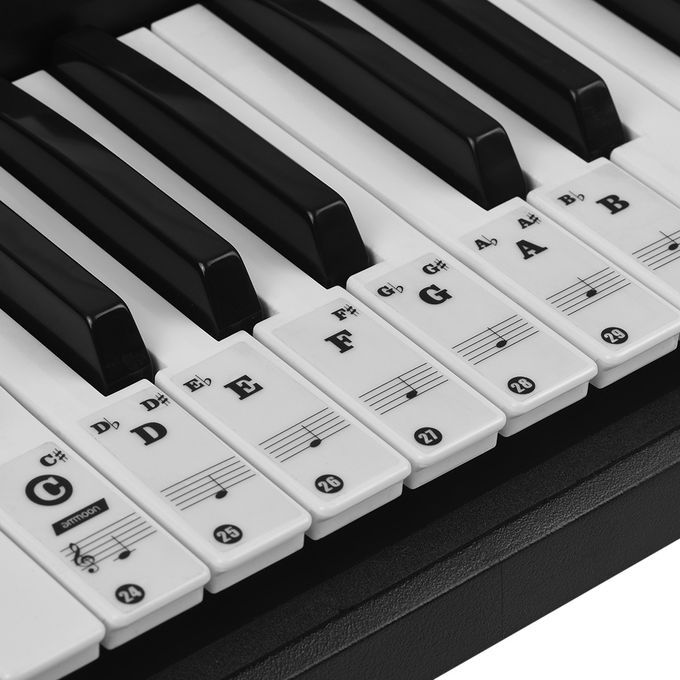 Ammoon Piano Keyboard Stickers For 37/ 49/ 61/ 88 Key