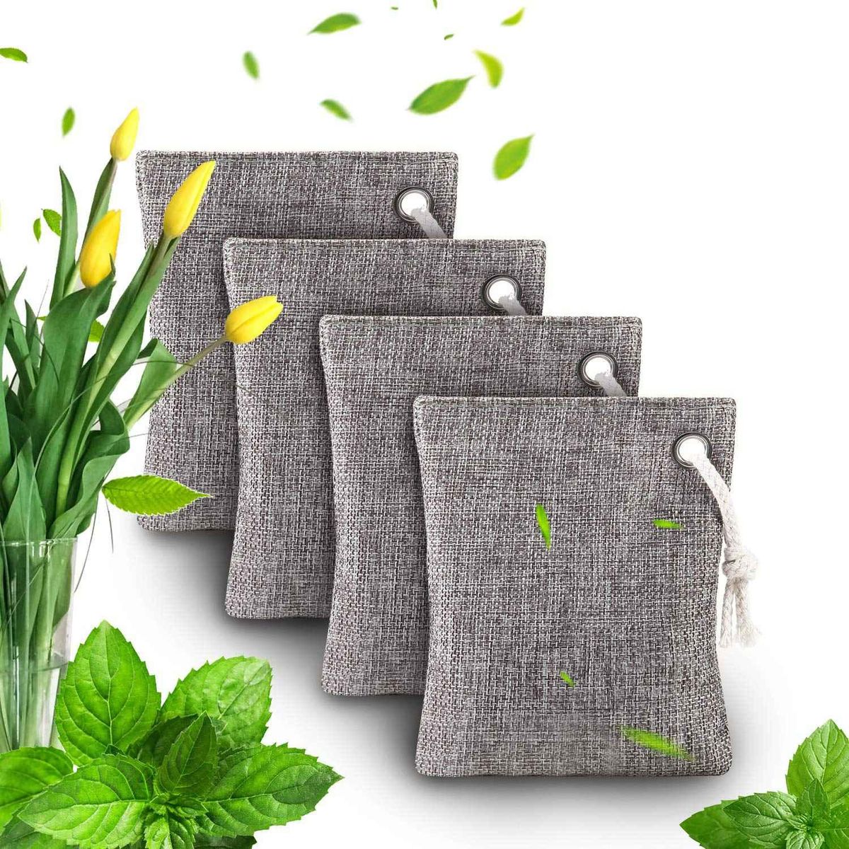 Air Purifying Bags Bamboo Charcoal Bags Air Purifying Deodorizer Bags For Fridge Freezers Cari's Closet Shoes Kitchens Basements Bedrooms Living Areas Keeps Rooms Fresh 200G