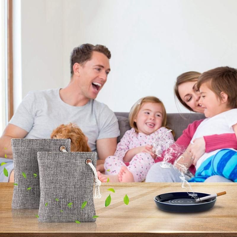Air Purifying Bags Bamboo Charcoal Bags Air Purifying Deodorizer Bags For Fridge Freezers Cari's Closet Shoes Kitchens Basements Bedrooms Living Areas Keeps Rooms Fresh 200G