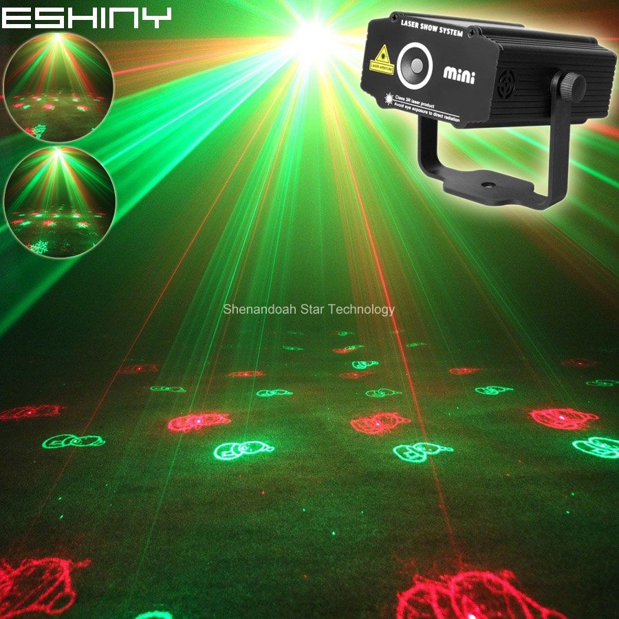 MINI R&G Laser Xmas 3 Patterns Projector DJ Dance Disco Bar Holiday Family Party Christmas Stage Effect Light Show T133