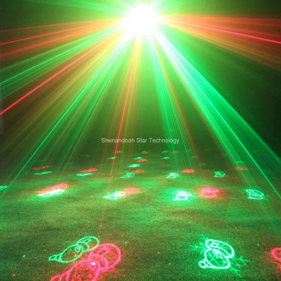 MINI R&G Laser Xmas 3 Patterns Projector DJ Dance Disco Bar Holiday Family Party Christmas Stage Effect Light Show T133