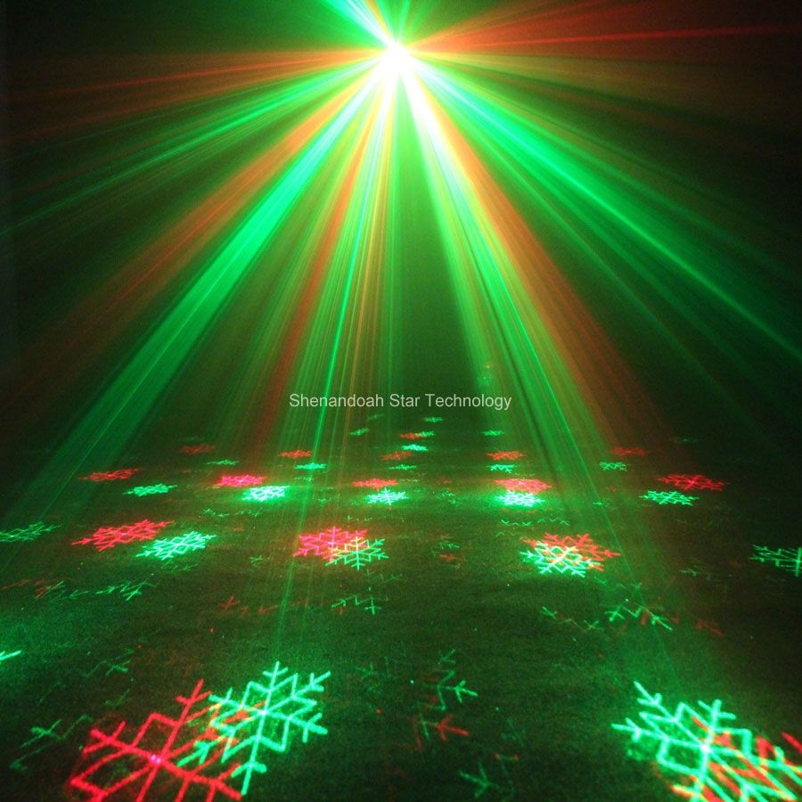 MINI R&G Laser Xmas 3 Patterns Projector DJ Dance Disco Bar Holiday Family Party Christmas Stage Effect Light Show T133