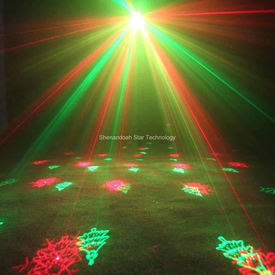 MINI R&G Laser Xmas 3 Patterns Projector DJ Dance Disco Bar Holiday Family Party Christmas Stage Effect Light Show T133