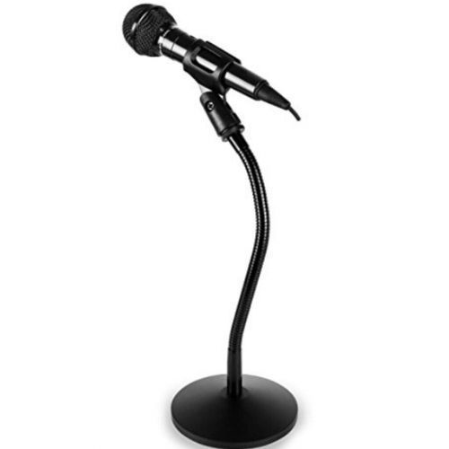 Flexible/Adjustable Short Mic Stand With Microphone Holder