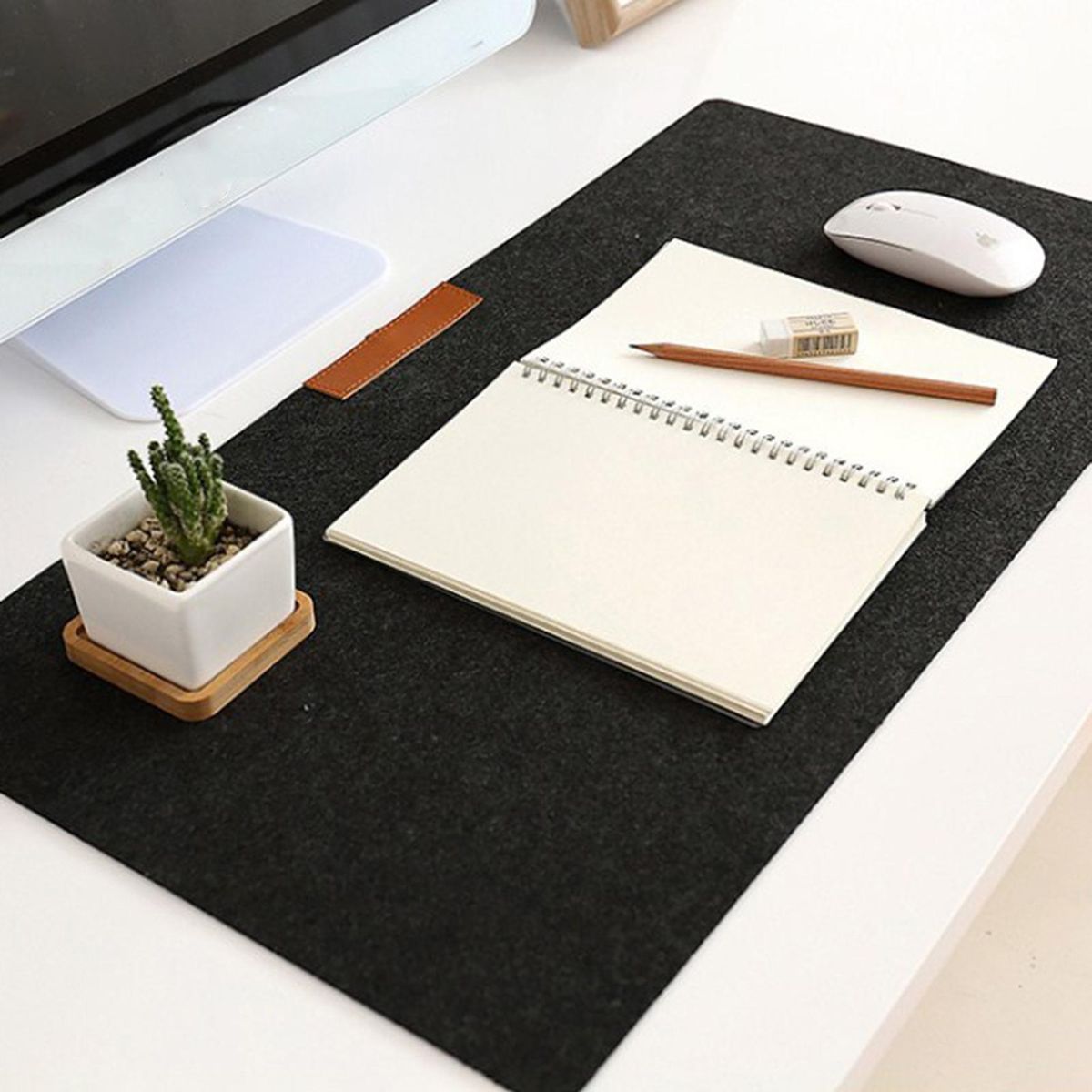 Mouse Mat Office Computer Mousepad Black