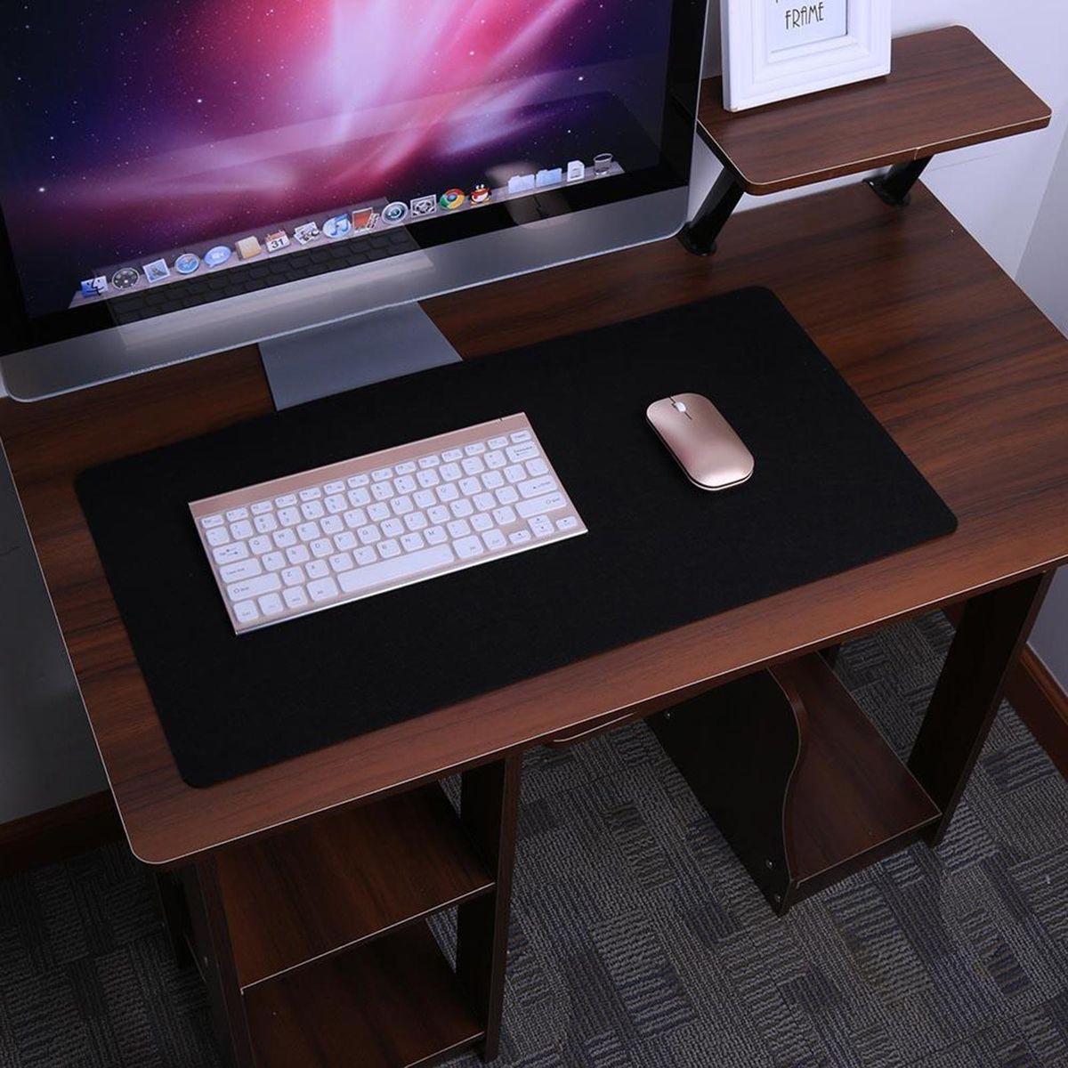 Mouse Mat Office Computer Mousepad Black