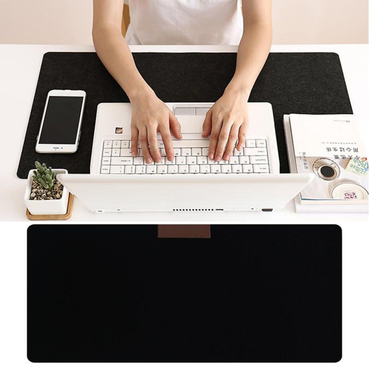 Mouse Mat Office Computer Mousepad Black