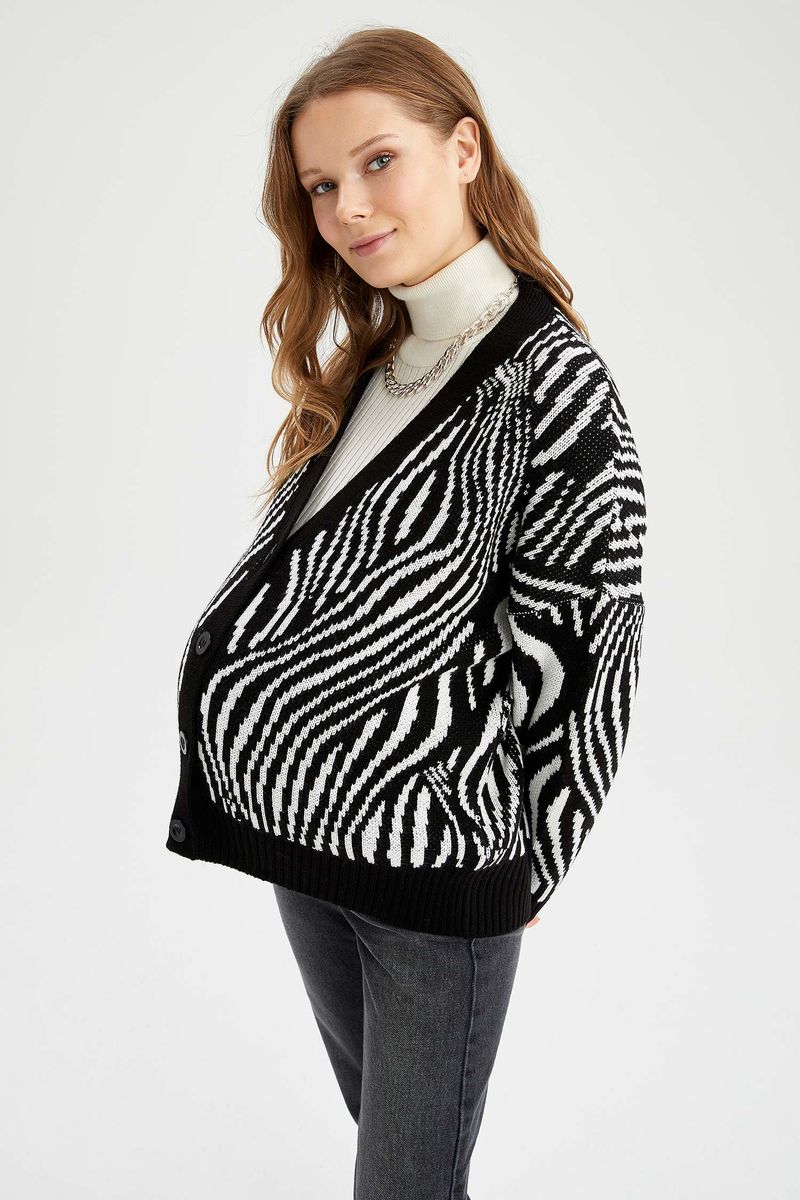 Woman - Relax Fit Tricot Maternity Tops - Black