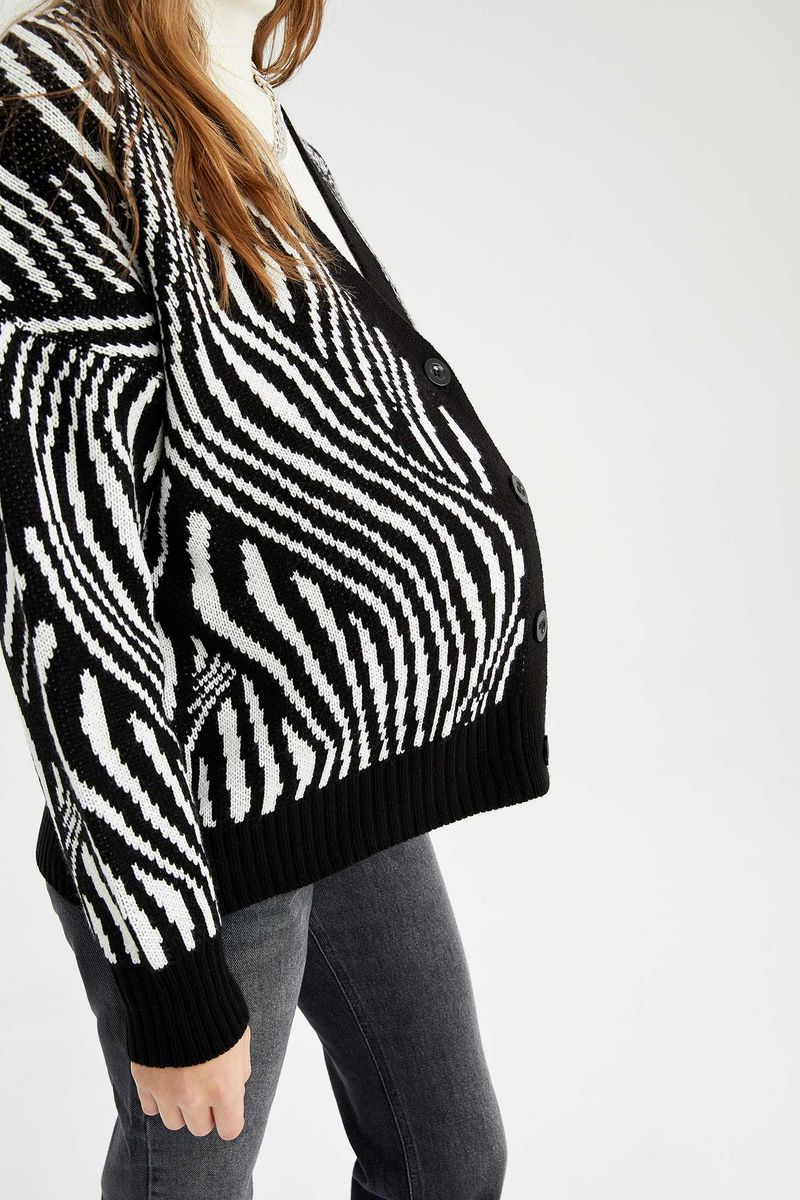 Woman - Relax Fit Tricot Maternity Tops - Black