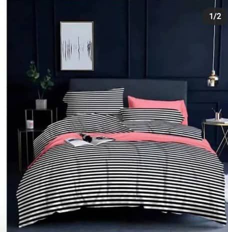 Plain & Pattern Duvet,Bedspread With 4pillowcases