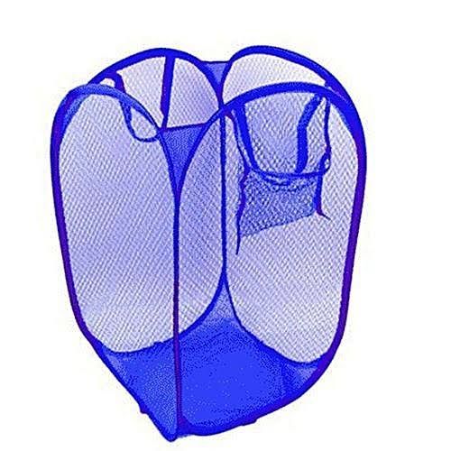 Big Foldable Laundry Basket - Blue