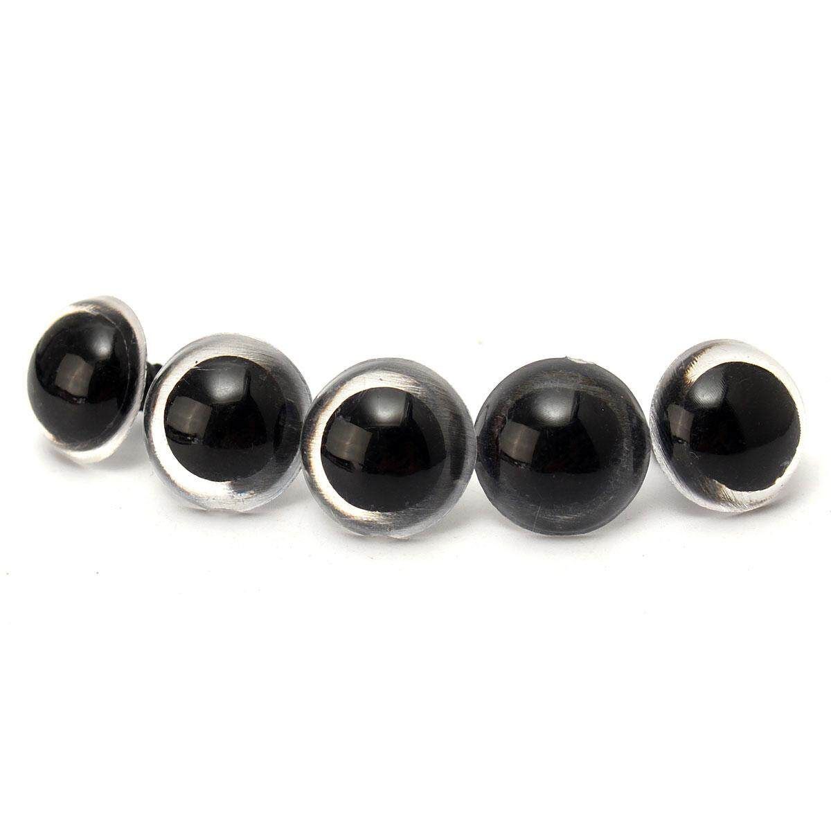 100pcs 14mm Plastic Safety Eyes For Animal Puppet Popul Craft Teddy Bear Doll Transparent Color