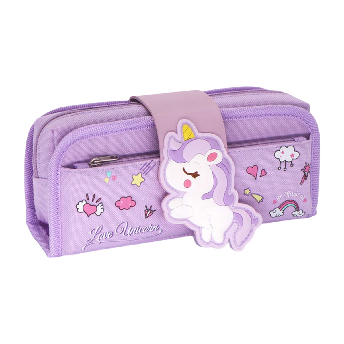 Pencil Case Mesh Pocket Pencil Pouch D